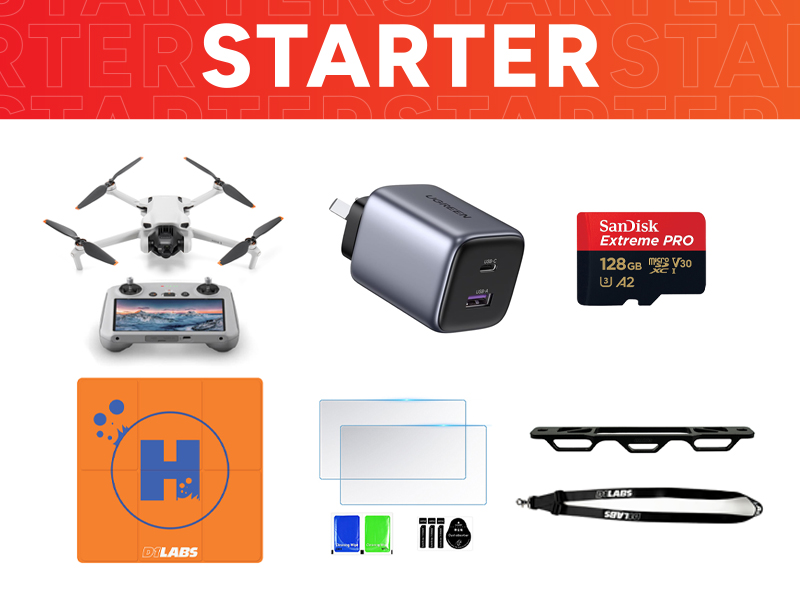 DJI Mini 3 Starter Combo w. DJI RC